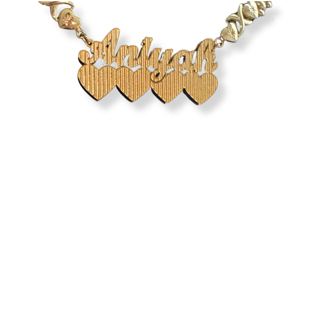 Teddy Bear Chain - Custom Name Necklace