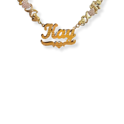 Teddy Bear Chain - Custom Name Necklace