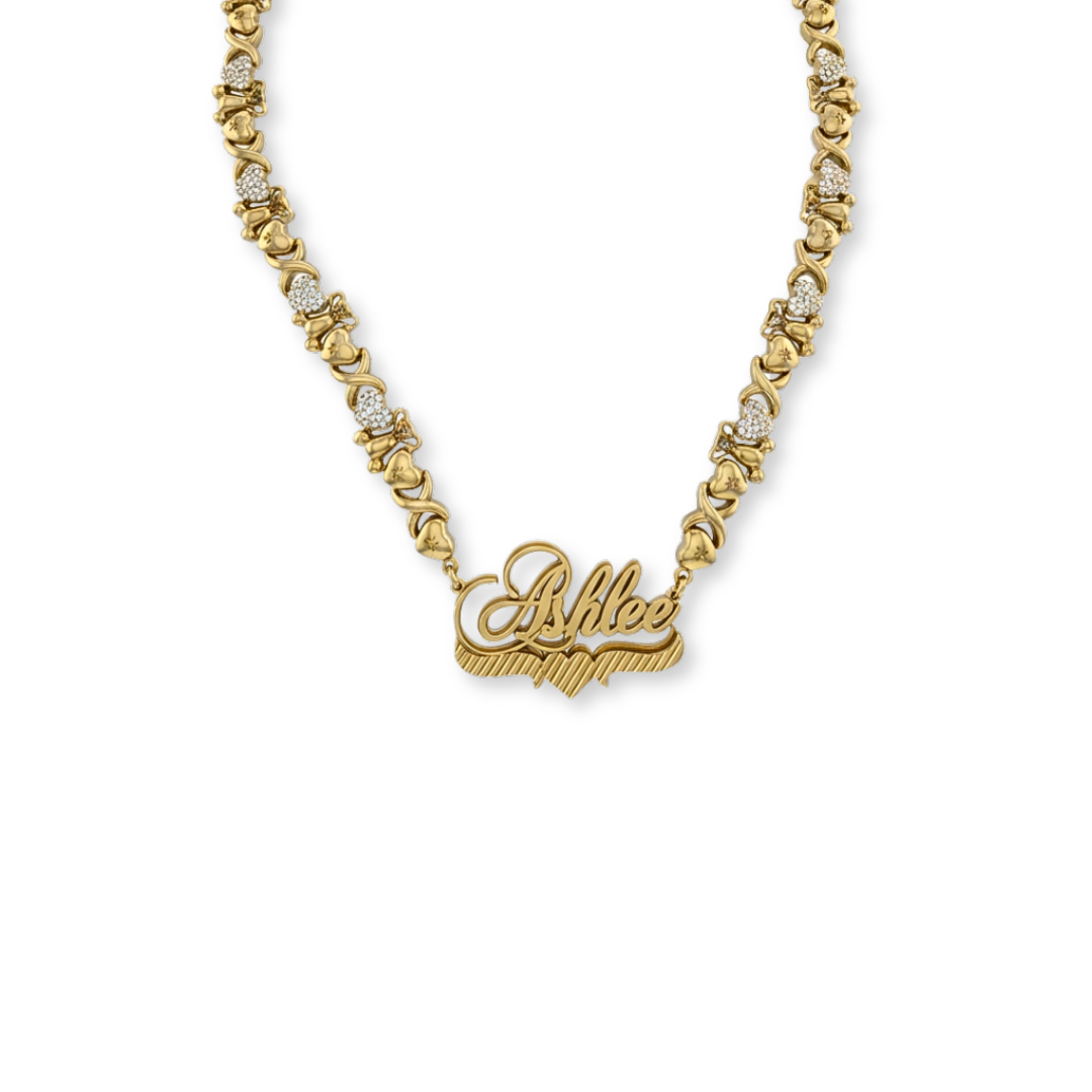 Teddy Bear Chain - Custom Name Necklace