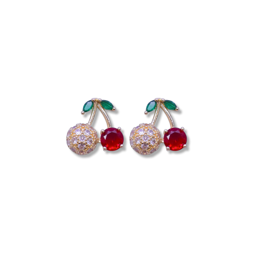 Sweet Cherry - Diamond Accent Studs