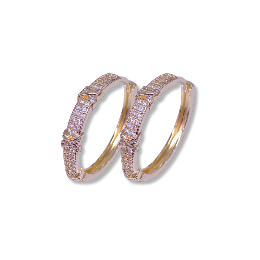 Princess Treatment - Diamond Accent Hoops