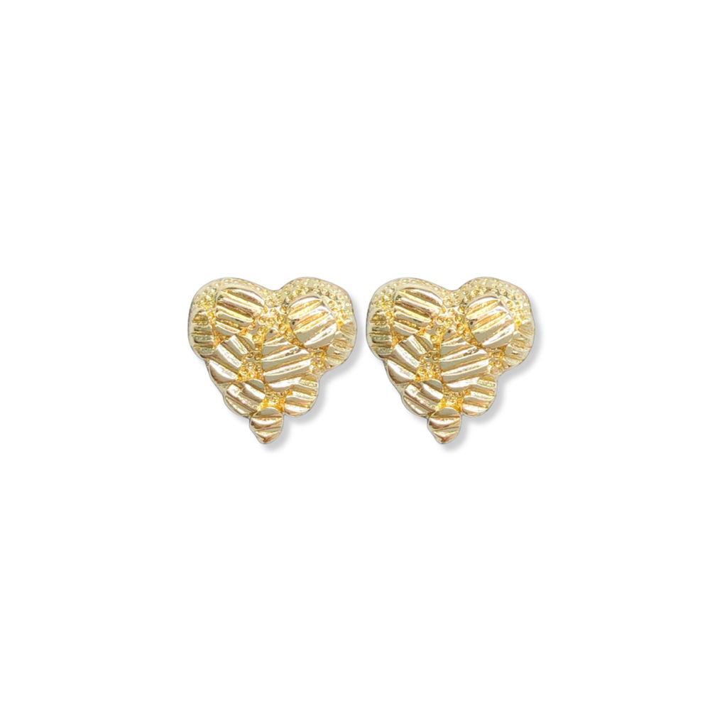 Nugget Heart Studs