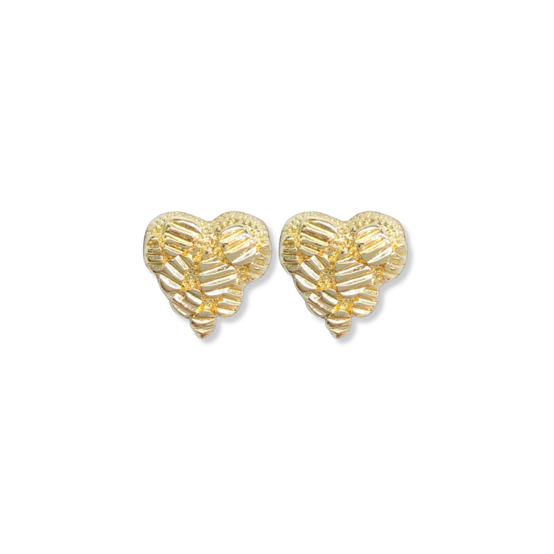 Nugget Heart Studs