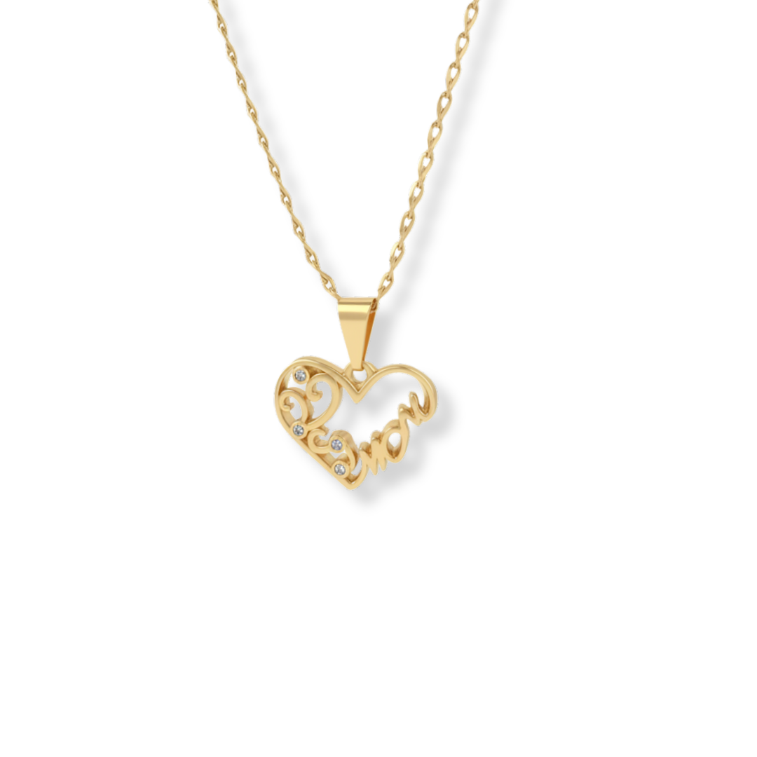 Love Mom Necklace