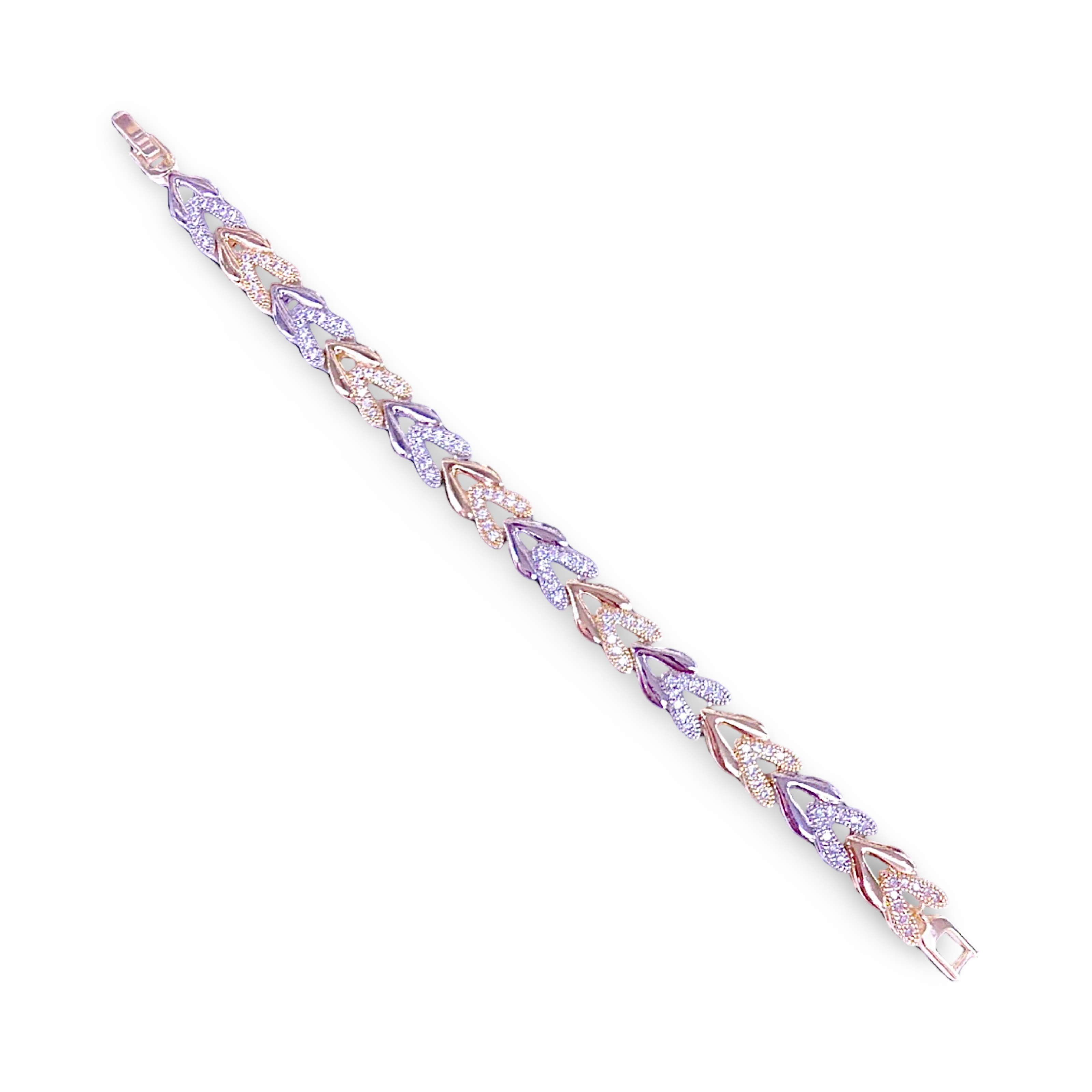 Heart On Ice - Two Tone Bracelet