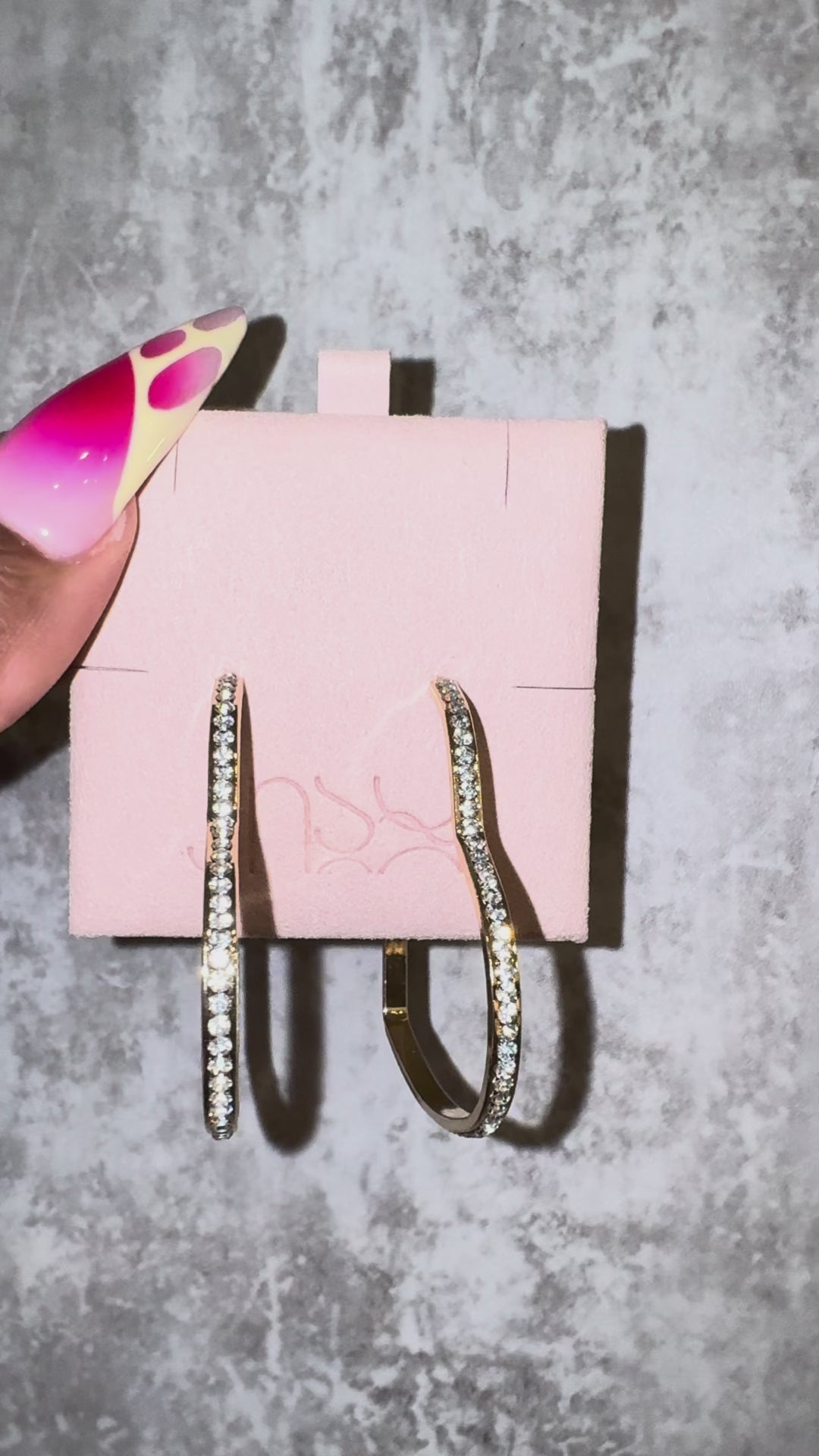 Amore - Diamond Accent Hoops